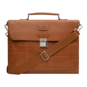louis laptop bag cognac