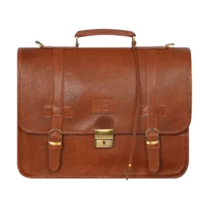 paul laptop briefcase cognac