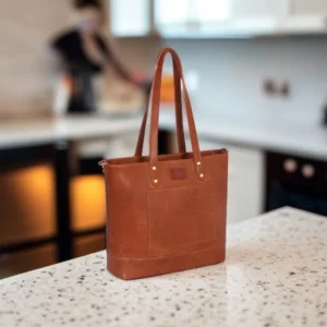 Home carla tote bag cognac
